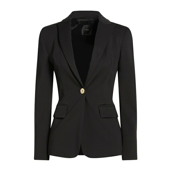 【送料無料】 ピンコ レディース ジャケット&ブルゾン アウター Blazers Black|asty
