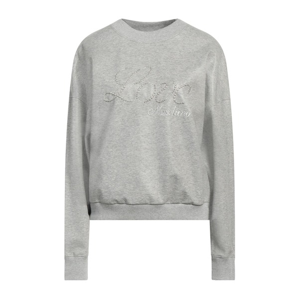 【送料無料】 モスキーノ レディース パーカー・スウェットシャツ アウター Sweatshirts Grey