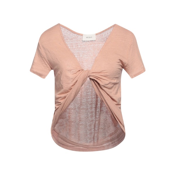 【送料無料】 ヴィコロ レディース Tシャツ トップス T-shirts Pink