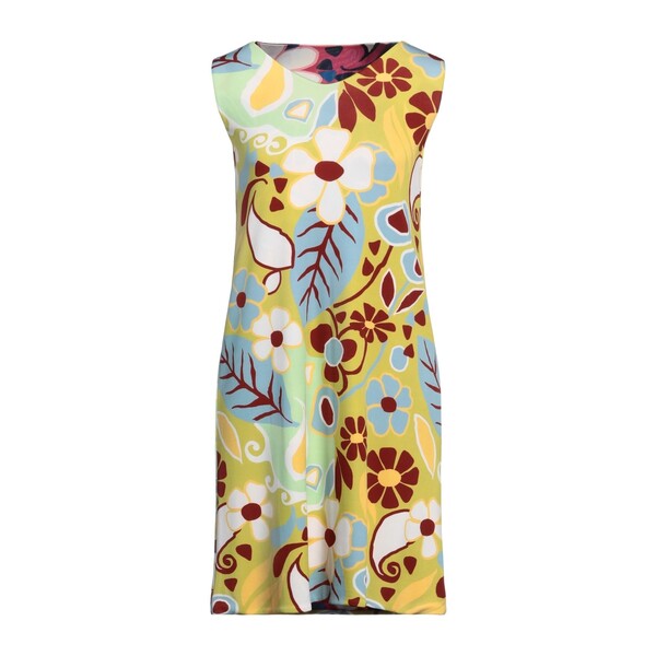 【送料無料】 フェデーリ レディース ワンピース トップス Mini dresses Green|asty