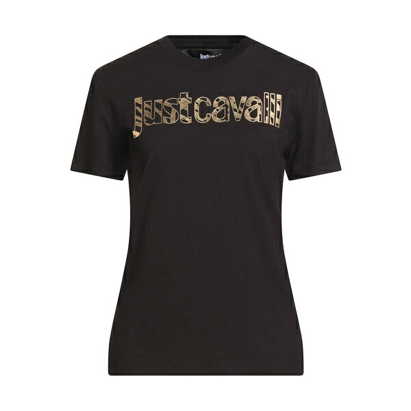 【送料無料】 ロベルトカヴァリ レディース Tシャツ トップス T-shirts Black