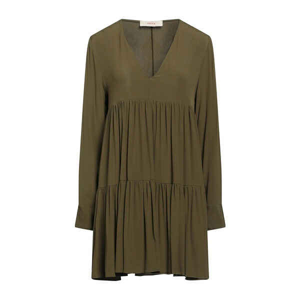 【送料無料】 ユッカ レディース ワンピース トップス Mini dresses Green