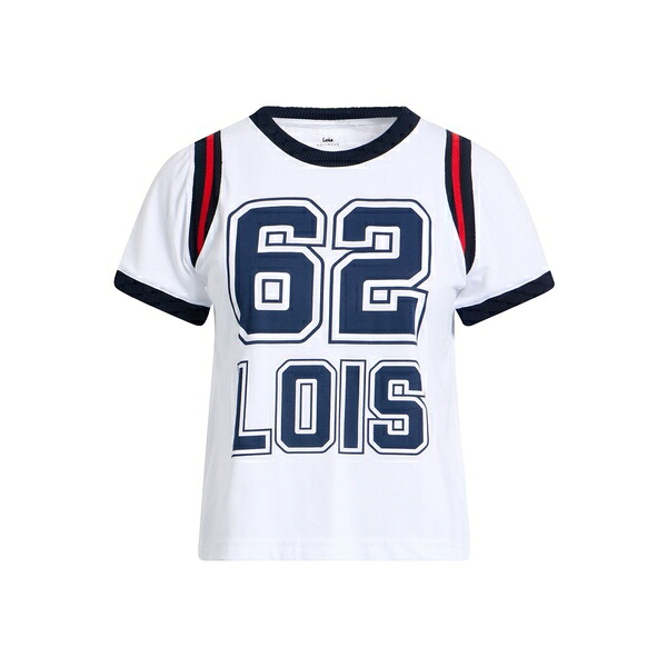 【送料無料】 ロイス レディース Tシャツ トップス T-shirts White