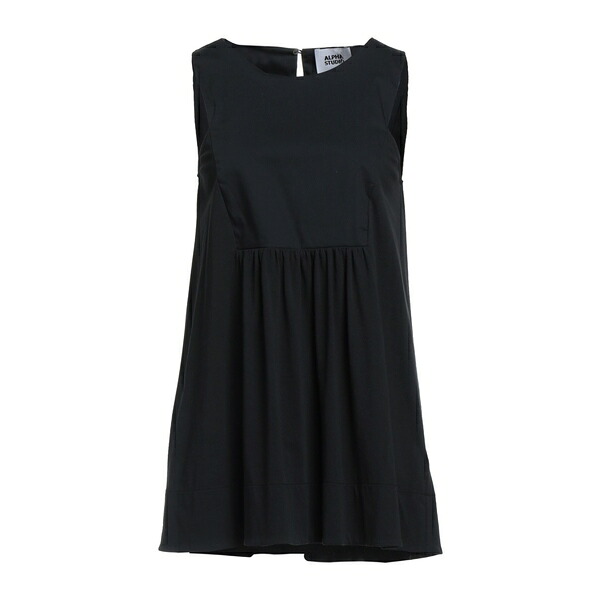 【送料無料】 アルファス テューディオ レディース Tシャツ トップス Tops Black