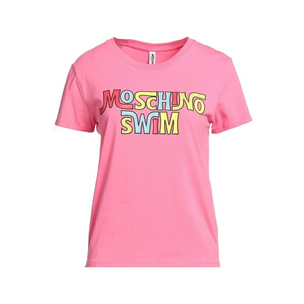 【送料無料】 モスキーノ レディース Tシャツ トップス T-shirts Pink