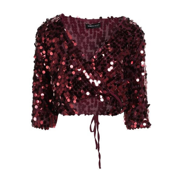 【送料無料】 ヴァネッサ スコット レディース Tシャツ トップス Tops Red