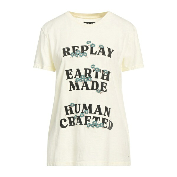【送料無料】 リプレイ レディース Tシャツ トップス T-shirts Yellow