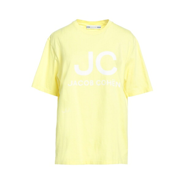 【送料無料】 ヤコブ コーエン レディース Tシャツ トップス T-shirts Yellow