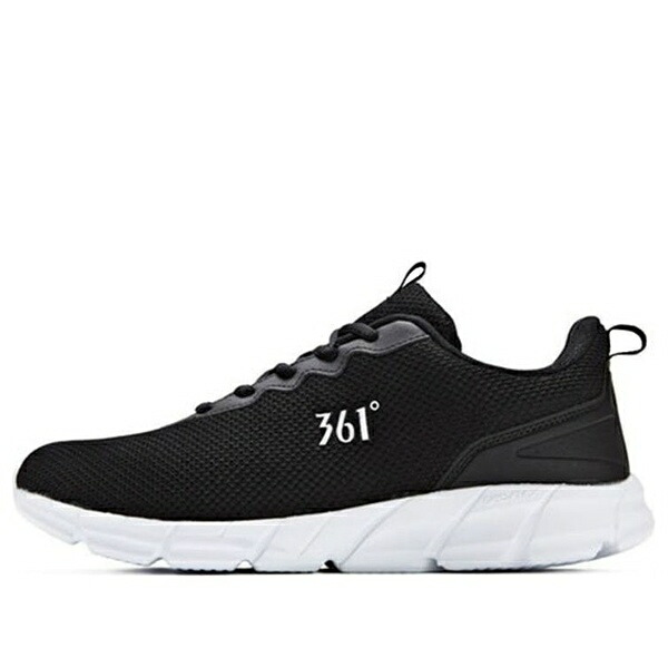 361 Degrees ３６１ディグリー メンズ スニーカー 【361 Degrees Casual Running Shoes 'Black White' 671832280-3】 サイズ US_10(28.0cm)｜asty