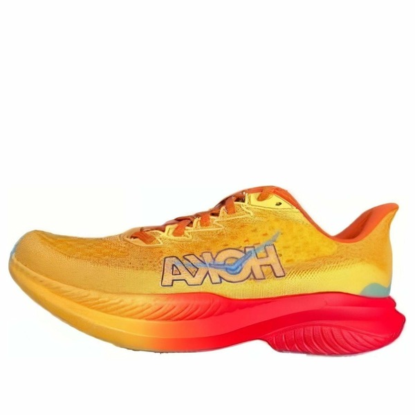 HOKA ONE ONE ホカオネオネ メンズ スニーカー 【HOKA ONE ONE Mach 6 \u0027Poppy Squash\u0027 1147790-PYS】  大いさ US_8(26.0糎) 靴-メンズ靴