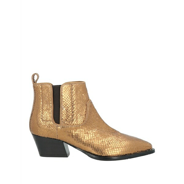 【送料無料】 ファビ レディース ブーツ シューズ Ankle boots Gold