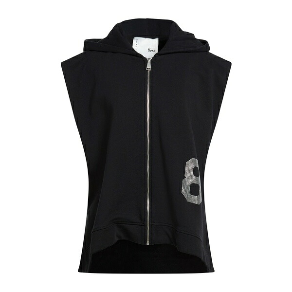 【貨物輸送無料】 エイト・ピーエム レディース パーカー・スウェットシャツ アウター Sweatshirts Black