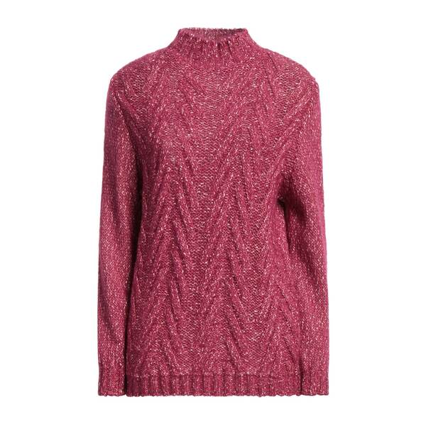 【貨物輸送無料】 ロッソピューロ レディース 編み物\u0026プルオーバー アウター Turtlenecks Red