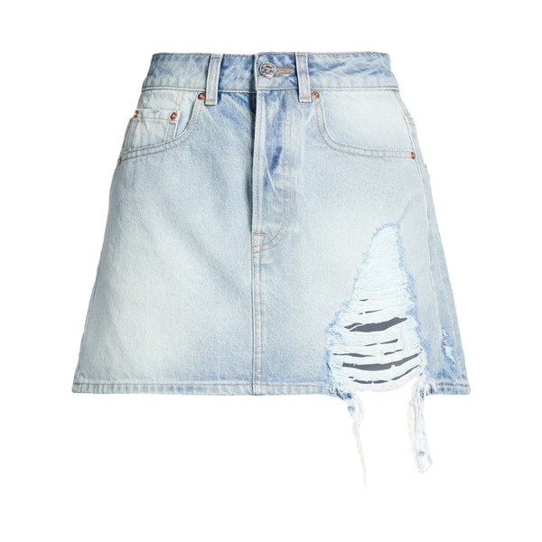 【貨物輸送無料】 ヴェトモン レディース スコート ボトムス Denim skirts Blue