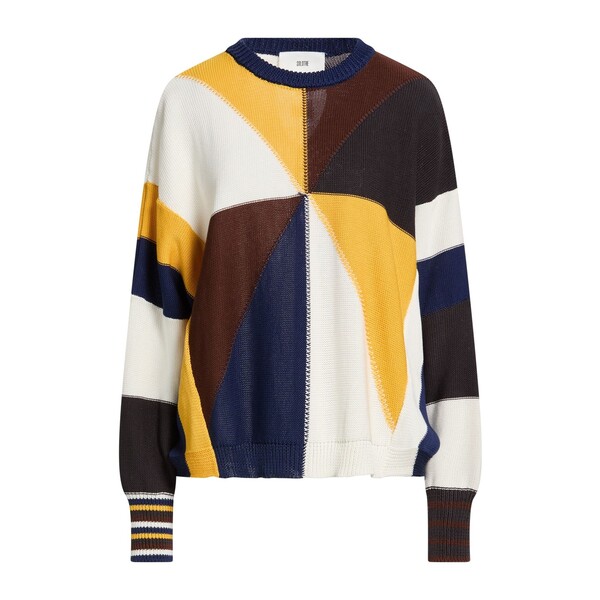 【貨物輸送無料】 ソロトレ レディース 編み物\u0026プルオーバー アウター Sweaters Yellow
