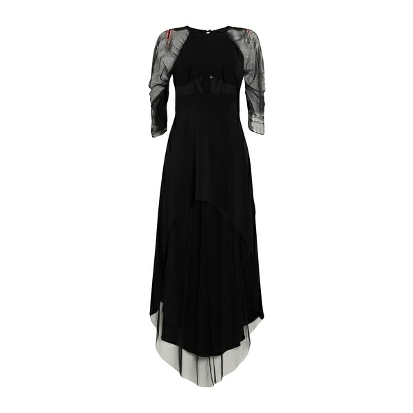 【貨物輸送無料】 ハニタ レディース 衣装 トップス Maxi dresses Black ワンピーススーツ-レディースファッション