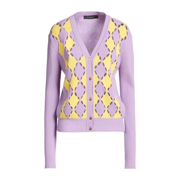 【貨物輸送無料】 ヴェルサーチ レディース ジレー アウター Cardigans Purple