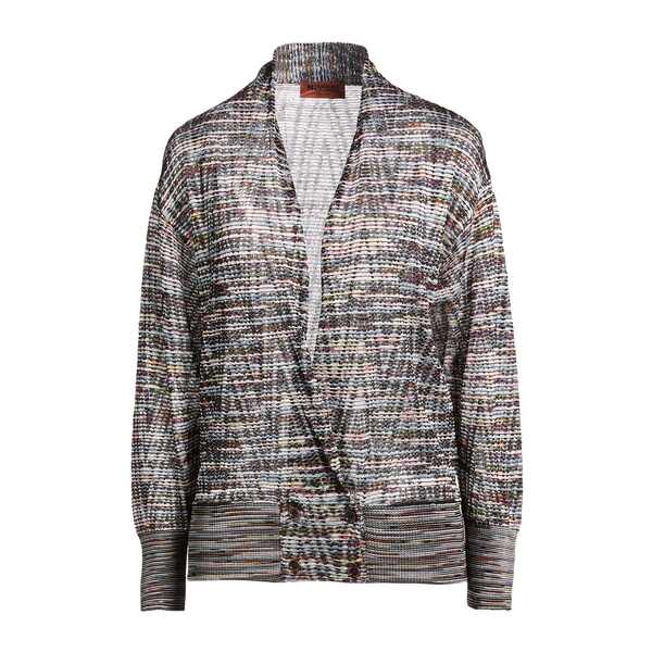 【貨物輸送無料】 ミッソーニ レディース ジレー アウター Cardigans Grey