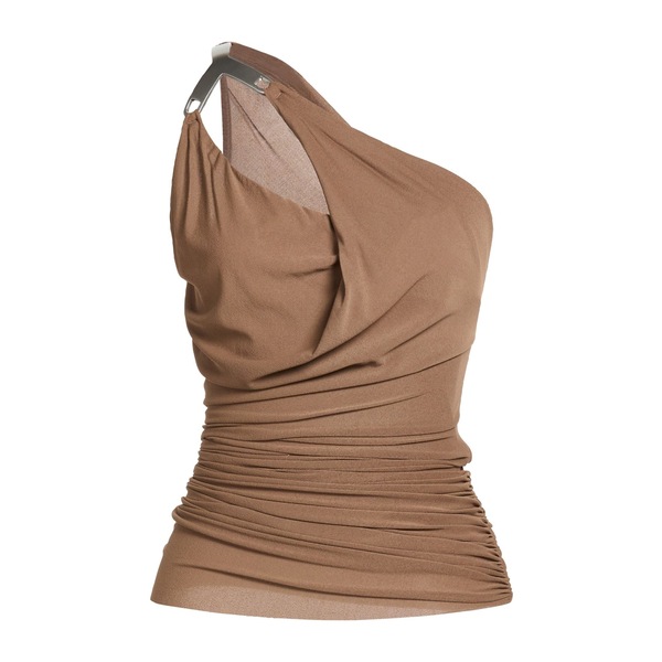 【送料無料】 リックオウエンス レディース Tシャツ トップス Tops Brown|asty