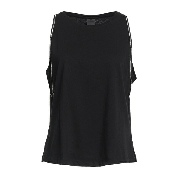 【貨物輸送無料】 ピンコ レディース ティーシャツ トップス Tops Black