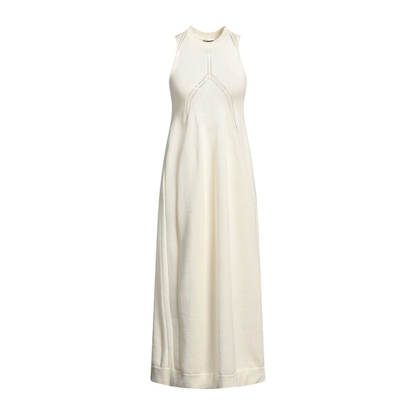 【貨物輸送無料】 ジル・サンダー レディース 衣裳 トップス Midi dresses White