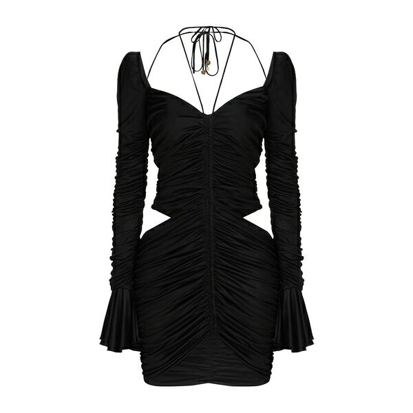 【送料無料】 ブルマリン レディース ワンピース トップス Mini dresses Black｜asty