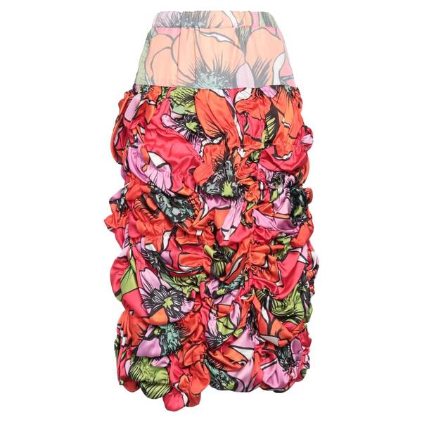 【貨物輸送無料】 コムデ給仕 レディース スコート ボトムス Midi skirts Orange