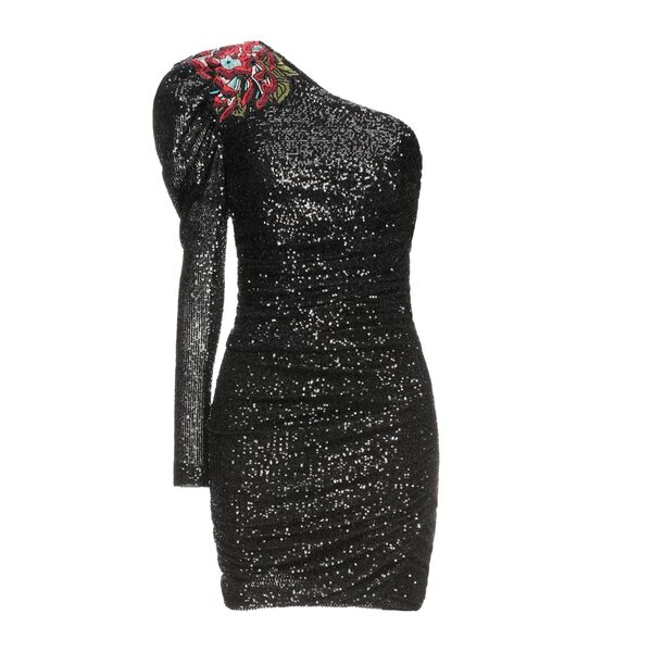 【貨物輸送無料】 ジョン バージニアの州都 レディース 衣装 トップス Mini dresses Black レディースファッション-スーツ・セットアップ-ワンピーススーツ