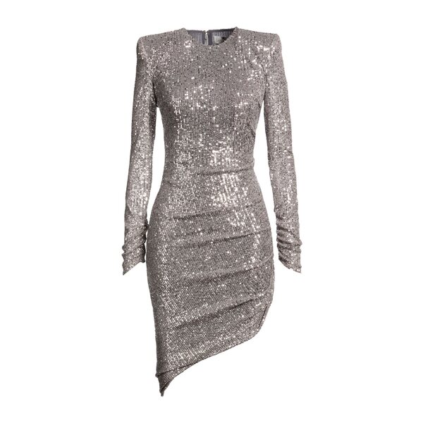 【送料無料】 エリザベスフランキ レディース ワンピース トップス Midi dresses Grey|asty