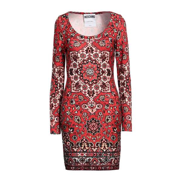 【送料無料】 モスキーノ レディース ワンピース トップス Mini dresses Red｜asty