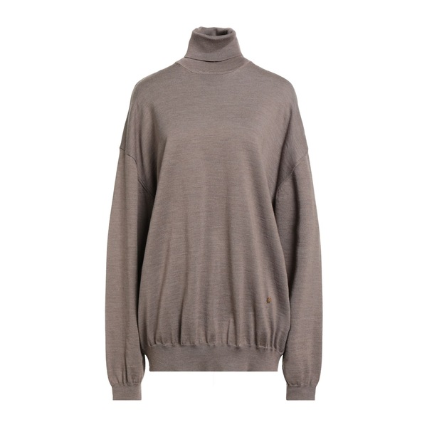 【貨物輸送無料】 モスキーノ レディース 編み物\u0026プルオーバー アウター Turtlenecks Brown