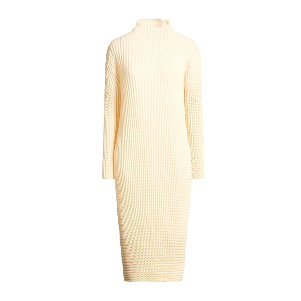 【送料無料】 イッセイミヤケ レディース ワンピース トップス Midi dresses White｜asty