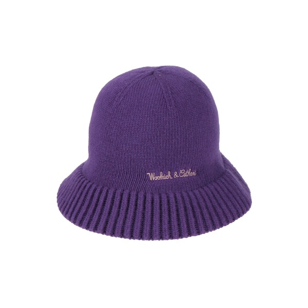 【貨物輸送無料】 毛糸 分限者 レディース かぶり笠 付属品 Hats Purple