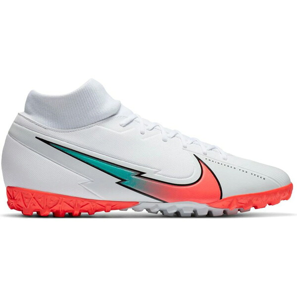 Nike ナイキ メンズ スニーカー  【Nike Mercurial Superfly 7 Academy TF White Crimson Jade】  大きさ US_10(28.0珊) White/Photon Dust/Hyper Jade/Flash Crimson