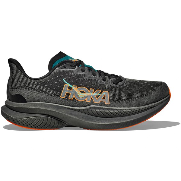 Hoka One One ホカオネオネ メンズ スニーカー  【Hoka One One Mach 6 Black Electric Tangerine】  大きさ US_7.5(25.5珊) Black/Electric Tangerine