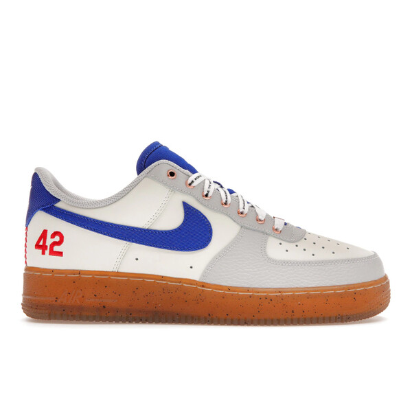 Nike ナイキ メンズ スニーカー  【Nike Air Force 1 Low Jackie Robinson】  大いさ US_8.5(26.5糎) Sail/Racer Blue-White-Neutral Grey-Black-University Red