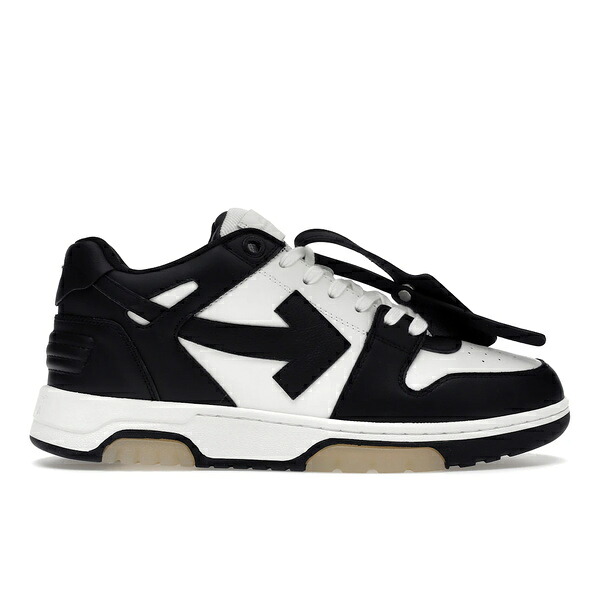 OFF-WHITE 象牙色 メンズ スニーカー  【OFF-WHITE Out Of Office OOO Low Tops White Black White】  大いさ US_M_13 White/Black/White