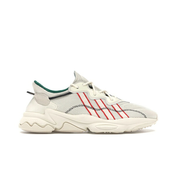 adidas アディダス メンズ スニーカー  【adidas Ozweego Pusha T】  大いさ US_M_4 Cream White/Red/Green