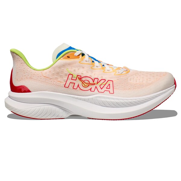 Hoka One One ホカオネオネ メンズ スニーカー  【Hoka One One Mach 6 White Solar Flare】  大きさ US_12(30.0珊) White/Solar Flare