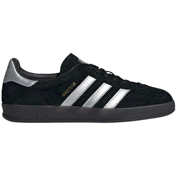 adidas アディダス メンズ スニーカー  【adidas Gazelle Indoor Core Black Matte Silver】  大いさ US_7.5(25.5糎) Core Black/Matte Silver/Grey Two