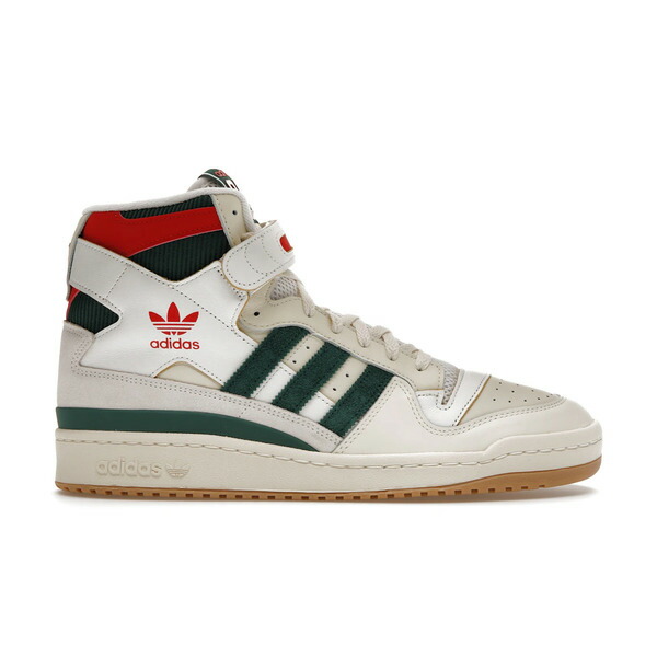 adidas アディダス メンズ スニーカー  【adidas Forum 84 High Collegiate Green Red】  大きさ US_9.5(27.5珊) Cream White/Collegiate Green/Red