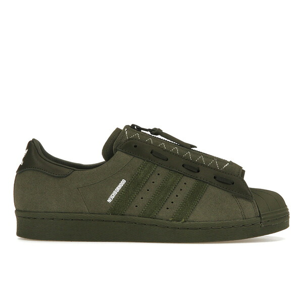 adidas アディダス メンズ スニーカー  【adidas Superstar 80s Neighborhood Olive】  大きさ US_6(24.0珊) Dark Green/Green/White
