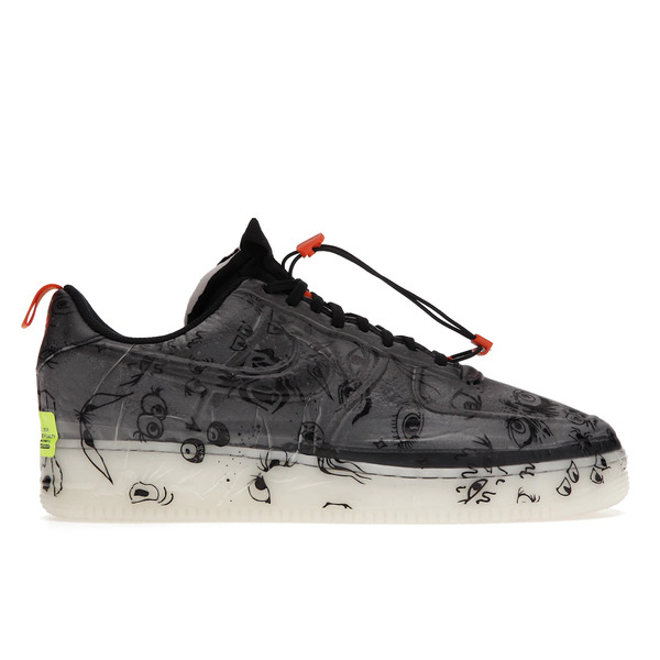 Nike ナイキ メンズ スニーカー  【Nike Air Force 1 Low Experimental Halloween】  大いさ US_9(27.0糎) Black/Black-Starfish-White