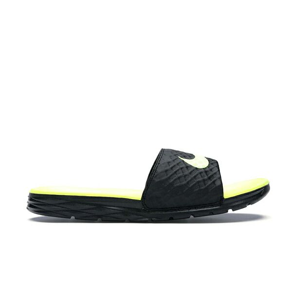 Nike ナイキ メンズ スニーカー  【Nike Benassi Solarsoft Black/Volt】  大いさ US_10(28.0糎) Black/Volt