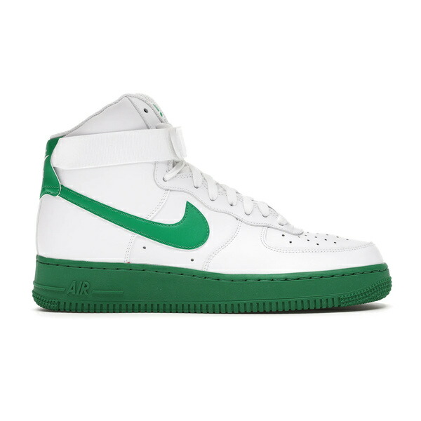 Nike ナイキ メンズ スニーカー  【Nike Air Force 1 High White Green Midsole】  大きさ US_9.5(27.5珊) White/White-Lucky Green