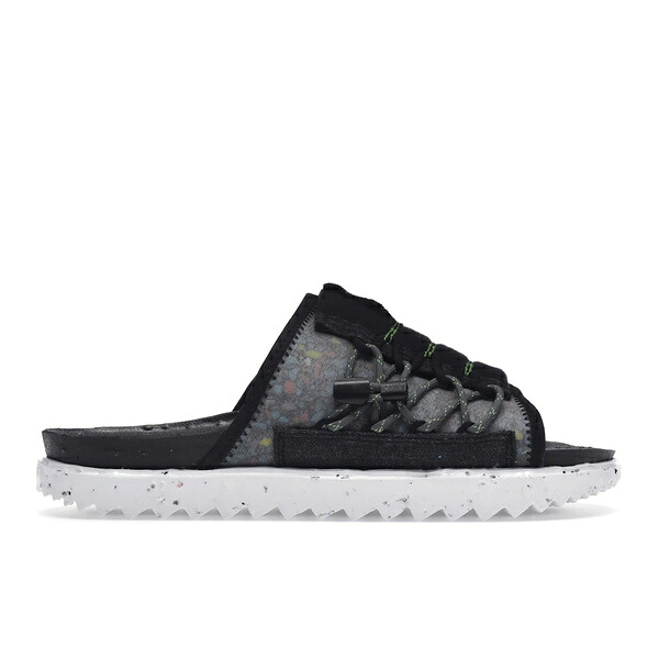 Nike ナイキ メンズ スニーカー  【Nike Asuna Crater Slide Black】  大きさ US_M_13 Black/White/Mean Green/Iron Grey