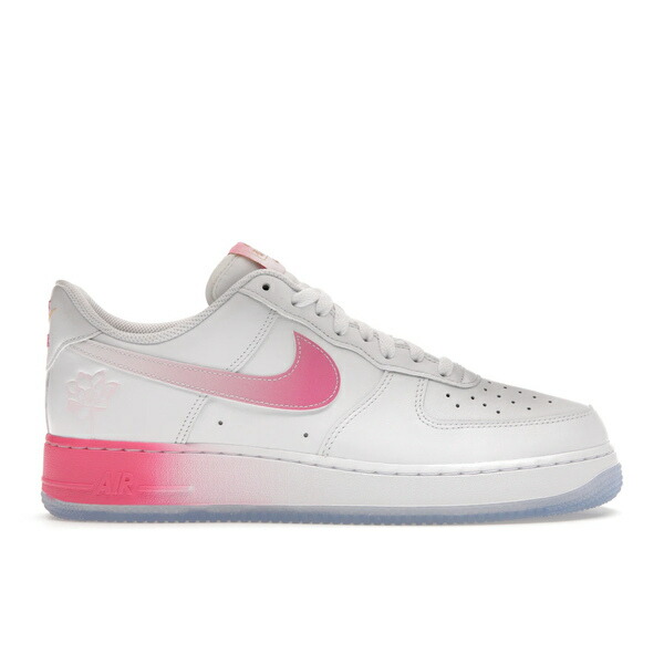 Nike ナイキ メンズ スニーカー  【Nike Air Force 1 Low \u002707 PRM San Francisco Chinatown Lotus Flower】  大きさ US_11(29.0珊) White/Lotus Pink-Yellow Gold-Blue Jay-Pink Foam-Black