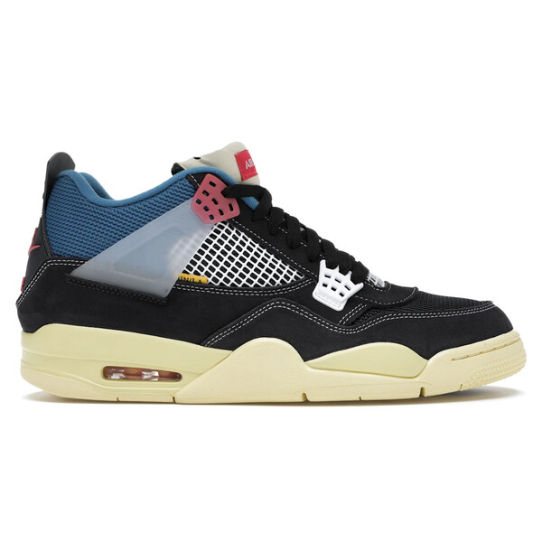 Jordan ジョーダン メンズ スニーカー  【Jordan 4 Retro Union Off Noir】  大いさ US_10(28.0糎) Off-Noir/Brigade Blue-Dark Smoke Grey-Light Fusion Red