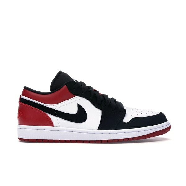 Jordan ジョーダン メンズ スニーカー  【Jordan 1 Low Black Toe (2019)】  大きさ US_9(27.0珊) White/Black-Gym Red