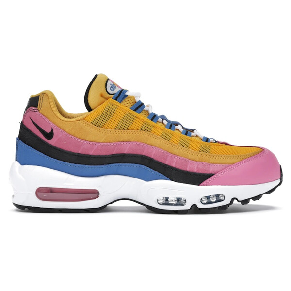 Nike ナイキ メンズ スニーカー  【Nike Air Max 95 Multicolor Suede】  大きさ US_11(29.0珊) Yellow/Blue-Pink